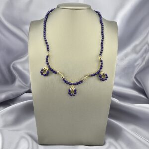 Collar de Lapislázuli y Oro 18k con Detalle Facetado
