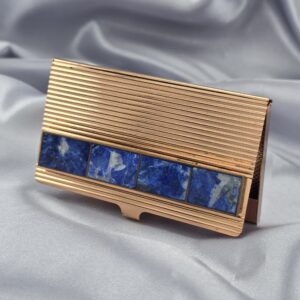 Tarjetero de Cobre con Lapislázuli