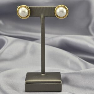 Aros Redondos – Oro 18K y Media Perla