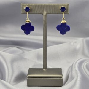 Aros Oro 18K y Lapislázuli Extra Blue