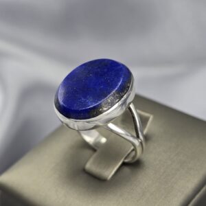 Anillo Cassian - Plata 950 con Piedra de Lapislázuli