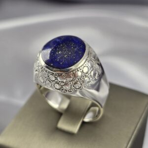 Anillo Lysander - Plata 950 con Lapislázuli