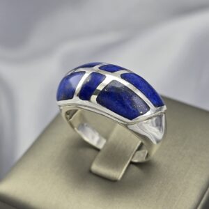 Anillo Viela - de Plata 950 con 6 Piedras de Lapislázuli