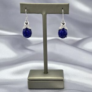 Aros de Plata con Lapislázuli y Circones