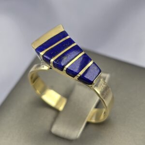 Anillo Sólido Imperial: Lapislázuli de Selección en Oro 18k