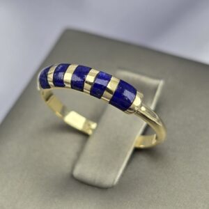 Anillo Eternity Listones de Lapislázuli en Oro 18k
