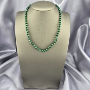 Collar de esferas en Malaquita Natural