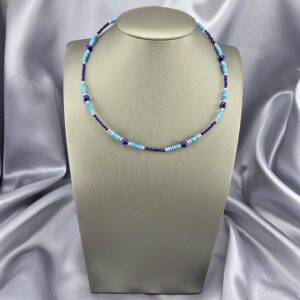 Collar Brisa Mediterránea: Lapislázuli, Turquesa y Plata