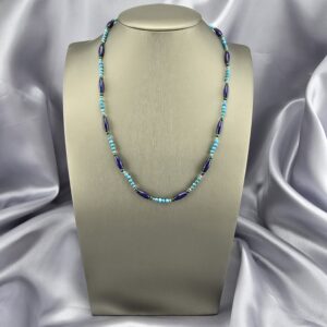Collar Destellos del Altiplano: Lapislázuli, Turquesa y Plata