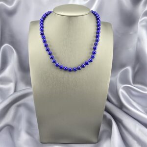 Collar Soberanía Azul: Esferas de Lapislázuli Natural