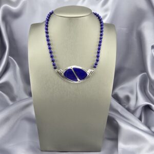 Collar Gota de Cielo: Colgante de Lapislázuli y Cadena de Plata