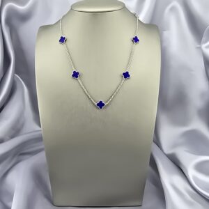 Collar Líneas de los Andes: Lapislázuli y Estructura de Plata