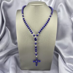 Collar Fe Azul: Lapislázuli y esferas en plata