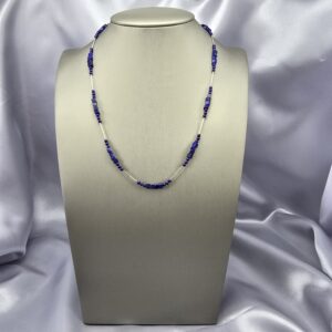 Collar Estructural: Plata Ley 950 y Lapislázuli