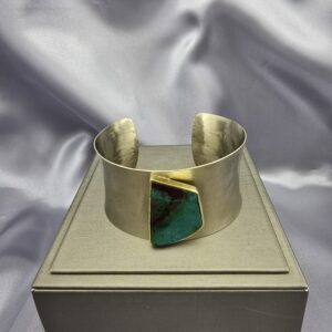 Brazalete Horizonte en Bronce y Crisocola