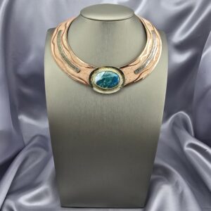 Gargantilla Legado Andino: Cobre, Bronce y Gema Oceánica