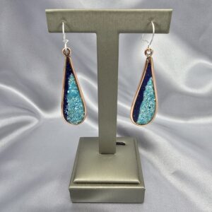 Aros Gota Turquesa | Cobre y Esencia Mineral