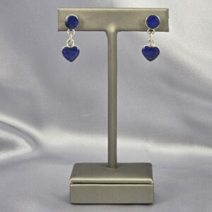 Aros Dúo Romance Andino | Plata y Lapislázuli