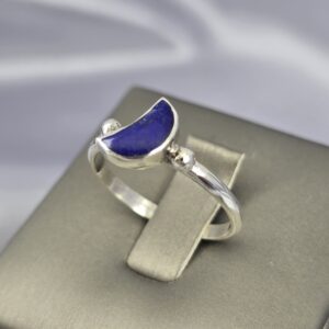 Anillo Luna Austral | Plata y Lapislázuli