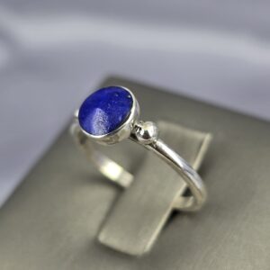 Anillo Cielos del Sur | Plata y Lapislázuli Circular