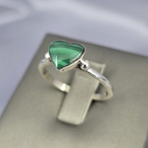 Anillo Corazón de Selva | Plata y Malaquita