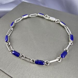 Pulsera Eslabones del Altiplano | Plata y Lapislázuli
