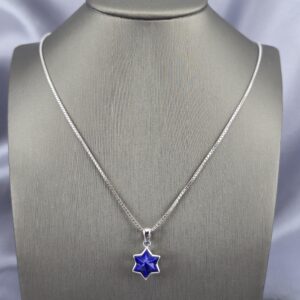 Collar de Plata con Estrella de Lapislázuli
